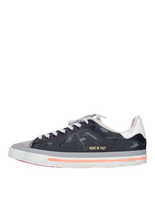 Sneakers in pelle e tessuto HIDNANDER | HD2MS600 610NERO-GRIGIO